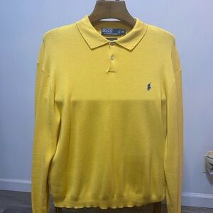 Ralph Lauren Yellow Pima Cotton Polo